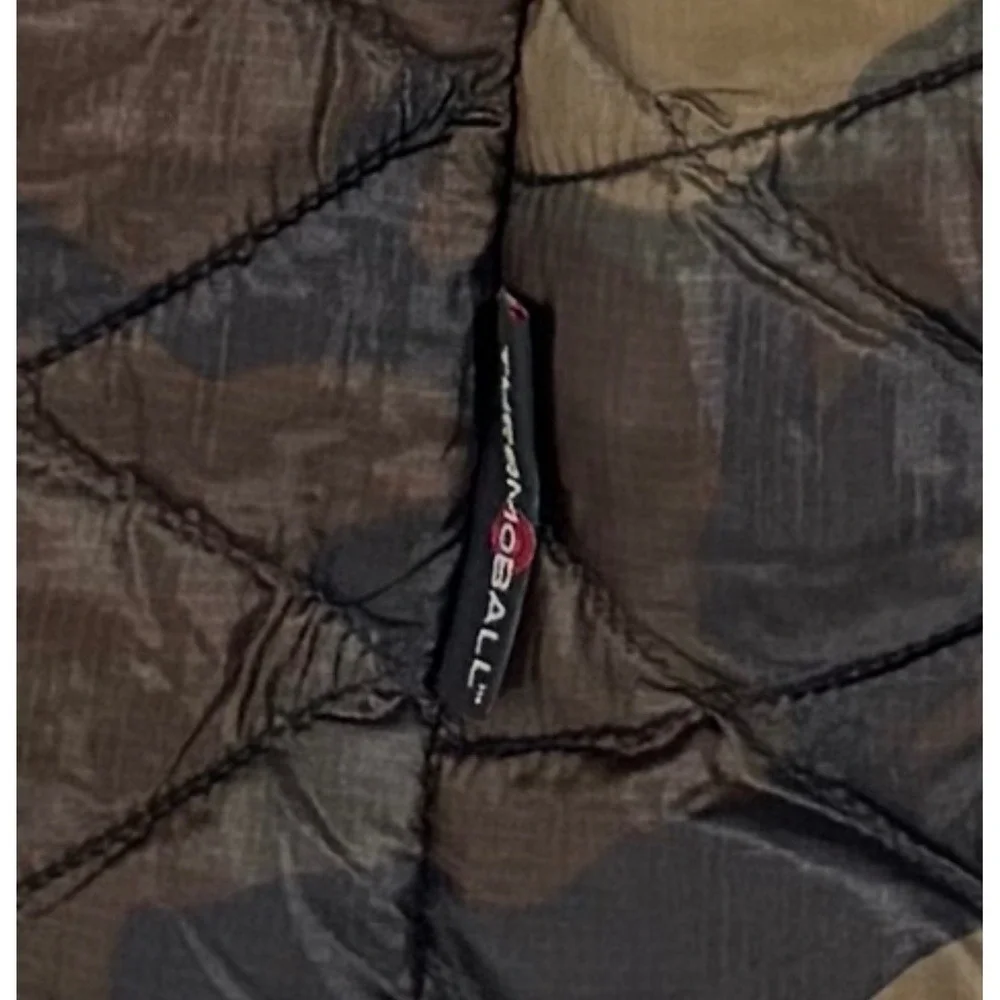The North Face Thermoball Vest Womens XS Puffer Camo Quilted Insulated Full Zip